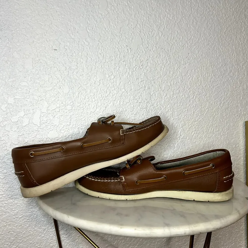 Pony Boat Decks Shoes Mens Size 7 Brown Loafer Preppy